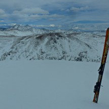 Western view from the main summit of Coon Hill (3876 meters sea-level)